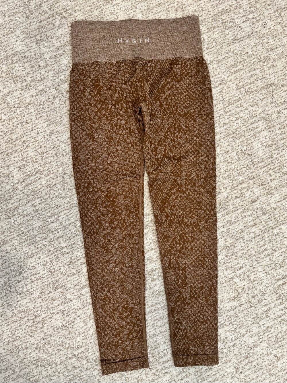 NVGTN Snake Brown Contour Leggings *Like New!*